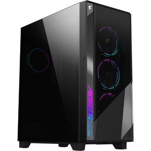 Carcasa GIGABYTE AORUS C500 GLASS, MiddleTower, ATX, Sticla Securizata, RGB, Negru