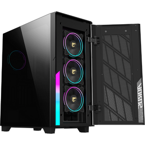 Carcasa GIGABYTE AORUS C500 GLASS, MiddleTower, ATX, Sticla Securizata, RGB, Negru