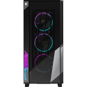 Carcasa GIGABYTE AORUS C500 GLASS, MiddleTower, ATX, Sticla Securizata, RGB, Negru