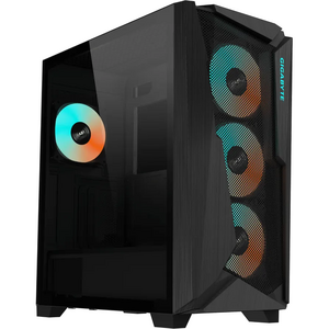 Carcasa GIGABYTE C301 GLASS, E-ATX, ARGB, Negru