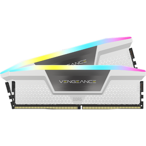 Corsair Vengeance RGB 32GB (Kit dual-channel 2x16GB), DDR5, 6000MHz, CL30, 1.4V Intel XMP, Alb