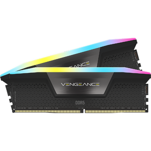 Corsair Memorie DDR5, 32GB, KIT 2x16GB, 6000MT/s, C36, 1.25V, XMP, Negru, RGB, VENGEANCE