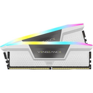 Corsair Vengeance RGB DDR5 32GB (2x16GB), 6000MHz, CL36, Intel XMP, Alb