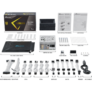 Sursa Seasonic VERTEX GX-1200, 80 Plus Gold, 1200W, 12VHPWR, Full Modulara, Alb