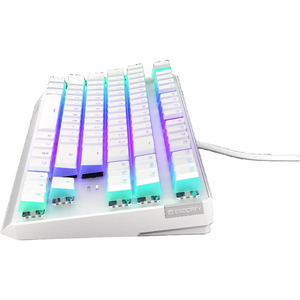 ENDORFY Thock TKL Pudding Onyx White Brown, RGB, USB, switch Kailh Brown, Layout US, Alb