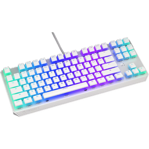 ENDORFY Thock TKL Pudding Onyx White Brown, RGB, USB, switch Kailh Brown, Layout US, Alb