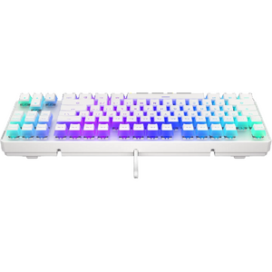 ENDORFY Thock TKL Pudding Onyx White Brown, RGB, USB, switch Kailh Brown, Layout US, Alb