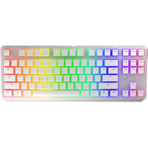 ENDORFY Thock TKL Pudding Onyx White Brown, RGB, USB, switch Kailh Brown, Layout US, Alb