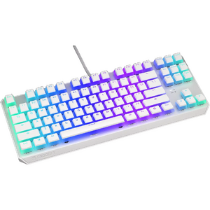 ENDORFY Thock TKL Pudding Onyx White Red, RGB, USB, switch Kailh Red, Layout US, Alb