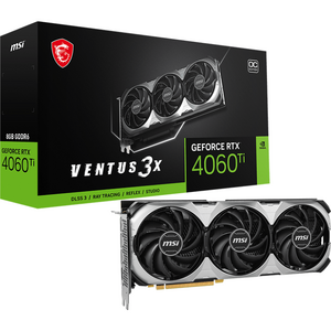 MSI GeForce RTX 4060 Ti VENTUS 3X 8GB OC, GDDR6, 128-bit