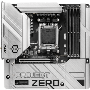 Placa de baza MSI B650M PROJECT ZERO, Socket AM5, DDR5, Wi-Fi, BT, Micro ATX