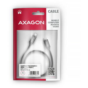 AXAGON BUCM4X-CM10AB, USB-C, 1m, PD 240W, Negru