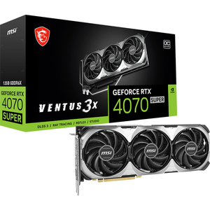 MSI GeForce RTX 4070 SUPER 12G VENTUS 3X OC, 12GB GDDR6X, 192-bit