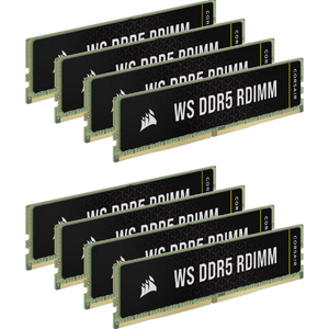 Corsair WS DDR5 ECC RDIMM, 256GB (8 x 32GB), DDR5, 5600MT/s, CL40, Intel XMP, Negru