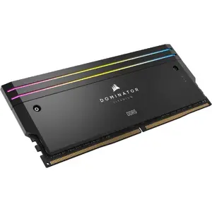 Corsair Dominator Titanium RGB, 32GB (2 x 16GB), DDR5, 7200 MHz, C34, 1.45V, Intel XMP, Negru