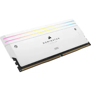 Corsair Dominator Titanium RGB, 32GB (2 x 16GB), DDR5, 7200 MHz, C34, 1.45V, Intel XMP, Alb