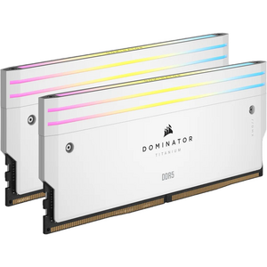 Corsair Dominator Titanium RGB, 32GB (2 x 16GB), DDR5, 7000 MHz, C34, 1.45V, Intel XMP, Alb