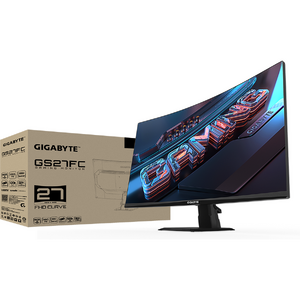 Monitor GIGABYTE GS27FC Gaming, 27 inch, VA, Full HD, 1920 x 1080, DisplayPort, HDMI, Curbat, AMD FreeSync, 180Hz, 1 ms, Negru Resigilat/Reparat