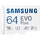 Samsung EVO Plus (2024) microSD, 64 GB, U1, V10, A1, UHS-I + Adaptor SD