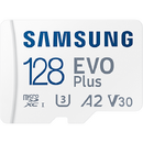 EVO Plus (2024) microSD, 128 GB, U3, V30, A2, UHS-I + Adaptor SD