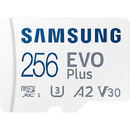Samsung EVO Plus (2024) microSD, 256 GB, U3, V30, A2, UHS-I + Adaptor SD