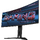 Monitor GIGABYTE MO34WQC2, OLED, 34", WQHD, 3440 x 1440, DisplayPort, HDMI, Boxe, Curbat, 240Hz, 0.03 ms, Negru