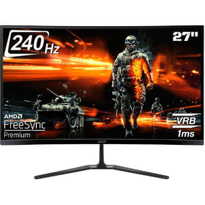 Monitor Acer Nitro ED270 X2, ZeroFrame, 27 inch, VA, FHD, 1920 x 1080, HDMI, DisplayPort, Curbat 1500R, Boxe, 240Hz, 5ms, Negru