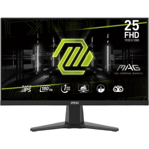 Monitor MSI MAG 256F, IPS, 24.5 inch, Full HD, 1920 x 1080, Displayport, HDMI, 180 Hz, 1 ms, Negru