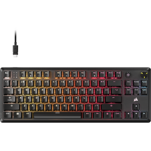 Corsair K70 CORE TKL RGB, MLX Red v2 Linear Switch, USB, Negru