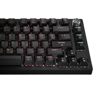 K65 Plus Wireless, Backlit RGB LED, switch Corsair MLX Fusion, Negru