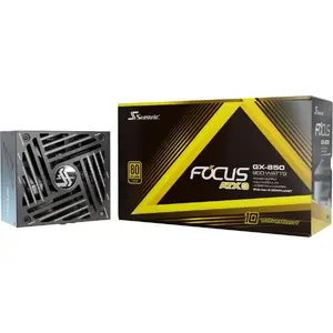 Sursa Seasonic FOCUS GX ATX 3 (2024), 80 Plus Gold, 850W, 12VHPWR, ATX 3.1, Full Modulara, Negru