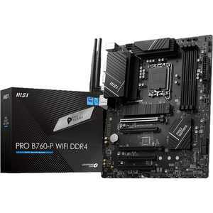 Placa de baza MSI PRO B760-P WIFI DDR4, LGA1700, DDR4, Wi-Fi, BT, ATX, Negru