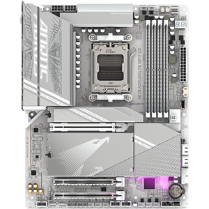 Placa de baza GIGABYTE X870 AORUS ELITE WIFI7 ICE, AM5, DDR5, Wi-Fi, BT, ATX, Alb