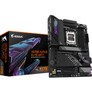 Placa de baza GIGABYTE X870E AORUS ELITE WIFI7, AM5, DDR5, Wi-Fi, BT, ATX, Negru