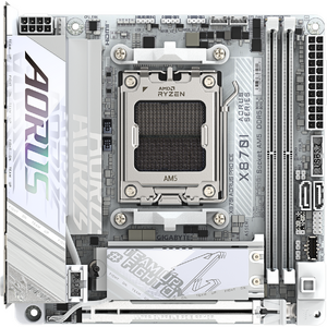 Placa de baza Placa de baza GIGABYTE X870I AORUS PRO ICE, AM5, DDR5, Wi-Fi, BT, Mini-ATX, Alb