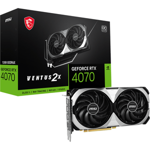 MSI GeForce RTX 4070 VENTUS 2X E1 12GB OC, GDDR6X, 192-bit