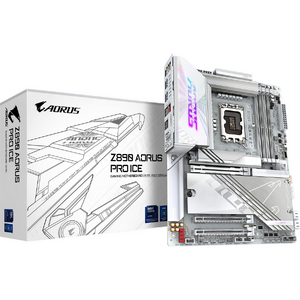 Placa de baza GIGABYTE Z890 AORUS PRO ICE, LGA1851, DDR5, BT, Wi-Fi, ATX, Alb