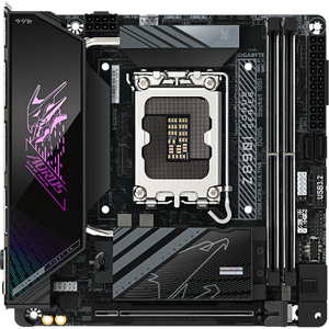 Placa de baza GIGABYTE Z890I AORUS ULTRA, LGA1851, DDR5, BT, Wi-Fi, Mini-ITX, Negru