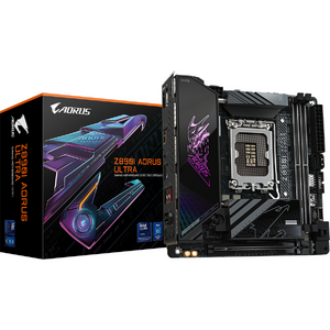 Placa de baza GIGABYTE Z890I AORUS ULTRA, LGA1851, DDR5, BT, Wi-Fi, Mini-ITX, Negru