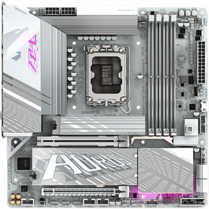 Placa de baza GIGABYTE Z890M A ELITE WF7 ICE, LGA1851, DDR5, BT, Wi-Fi, Micro ATX, Alb