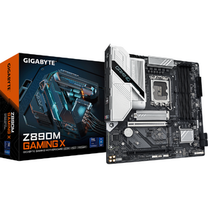 Placa de baza GIGABYTE Z890M GAMING X, LGA1851, DDR5, Micro ATX, Negru/Alb