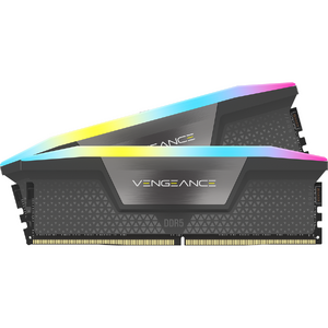 Corsair Memorie DDR5, 32GB, KIT 2x16GB, 6400MT/s, C36, 1.35V, AMD/Intel, Gri, RGB, VENGEANCE