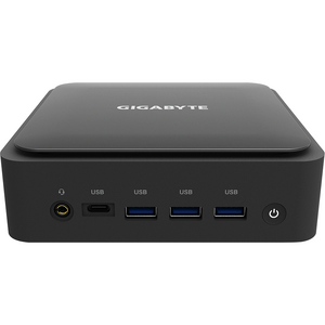 GIGABYTE Brix GB-BER7-5700, Ryzen 7 5700U, Wi-Fi, BT, USB 3.2 Gen2, Slim, Negru, Barebone