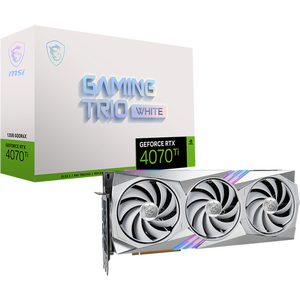 MSI GeForce RTX 4070 Ti GAMING TRIO WHITE 12G, GDDR6X, 192-bit, Alb