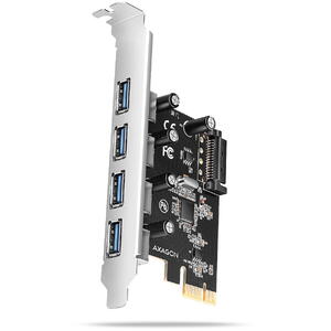 AXAGON PCEU-430RS, PCIe controller, 4x ext. USB-A 5Gbps