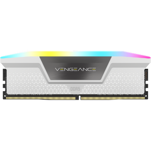 Corsair Memorie DDR5, 32 GB, KIT 2 x 16 GB, 6000MT/s, C30, 1.4V, Alb, VENGEANCE RGB