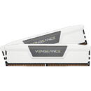 Memorie DDR5, 32 GB, KIT 2 x 16 GB, 6000MT/s, C30, 1.4V, Alb, VENGEANCE