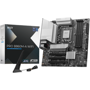 Placa de baza MSI PRO B860M-A WIFI, Socket 1851, DDR5, BT, mATX, Negru