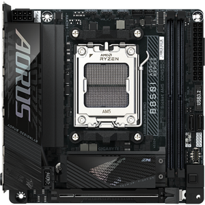 Placa de baza GIGABYTE B850I AORUS PRO, AM5, DDR5, Wi-Fi, BT, Mini-ITX, Negru