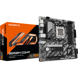 Placa de baza GIGABYTE B850M D3HP, AM5, DDR5, mATX, Gri/Negru